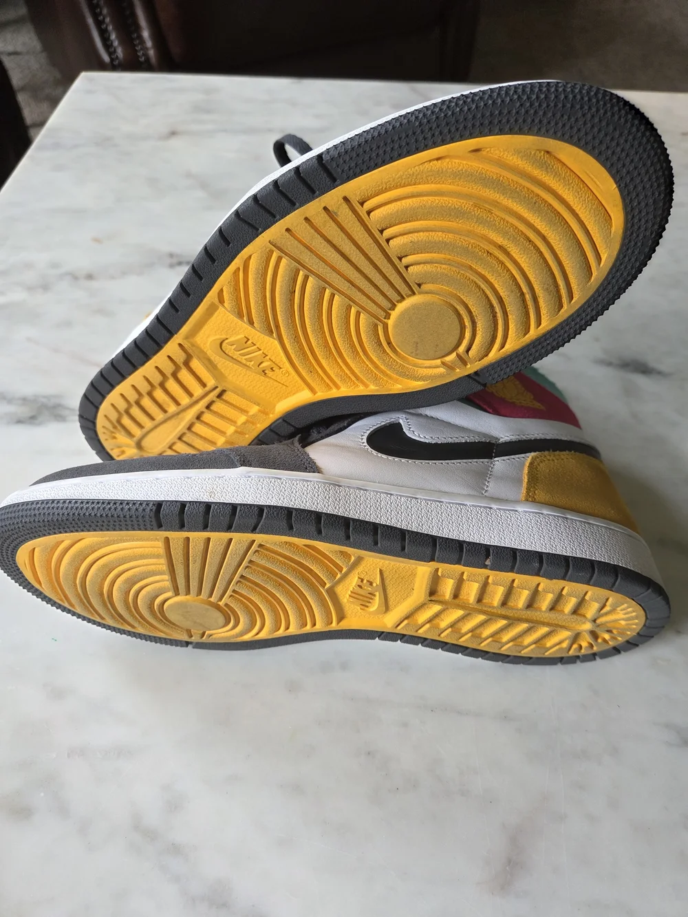 Men's 6 Air Jordan 1 High Zoom Comfort Multi-Color Basketball Shoes